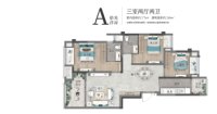 A户型拾光洋房建面约94平