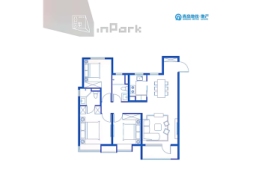 青铁公园里3室2厅1厨2卫建面114.00㎡