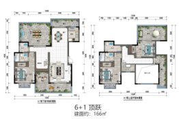 大弘胜景3室2厅1厨4卫建面166.00㎡