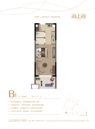 嵊泗海上海1室1厅1厨1卫建面46.00㎡