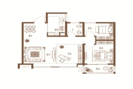 格调云居3室2厅1厨1卫建面91.00㎡