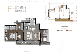 卓越皇后道4室2厅1厨3卫建面180.00㎡