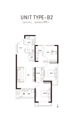 申泰·中原印象3室2厅1厨2卫建面117.00㎡