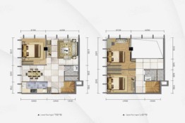 科教·公元π3室2厅1厨2卫建面87.64㎡