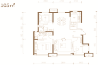 105平米户型