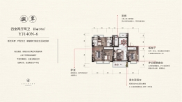 碧桂园·龙川府4室4厅1厨2卫建面138.00㎡