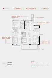 置地新华·百悦府3室2厅1厨2卫建面126.00㎡