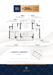 世茂滨江壹号3室2厅1厨2卫建面200.00㎡