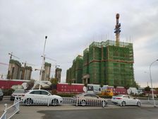 富力院士廷二期毛坯房三居一卫现房双阳夹厅户型