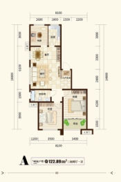 榕树苑3室2厅1厨1卫建面122.89㎡