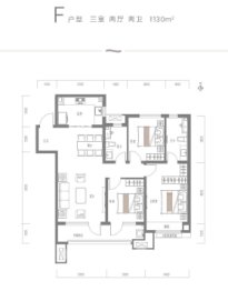 九里元著3室2厅1厨2卫建面130.00㎡