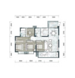 鹏顺·观山云筑4室2厅1厨2卫建面140.00㎡