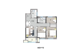 融盛·状元府3室2厅1厨1卫建面95.38㎡