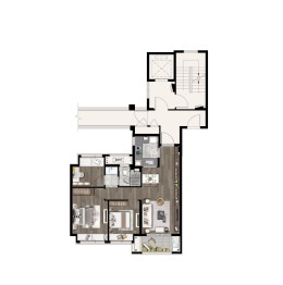 万科臻境89平户型 3室2厅1厨1卫建面 89㎡ 全明格局观景飘窗双卧朝南