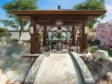 世茂五期联排别墅小区依山伴海,环境优雅,空气清新