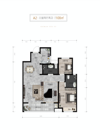 翔茂悦·府3室2厅1厨2卫建面108.00㎡