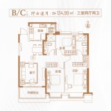 恒大云玺B/C户型-134.99㎡