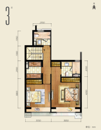 翡翠公园4室2厅1厨3卫建面135.00㎡