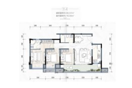 金科·博翠未来3室2厅1厨2卫建面89.07㎡