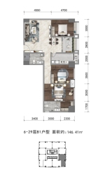 九锦云廷3室2厅1厨2卫建面146.41㎡