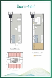 揽胜公园建面48.00㎡