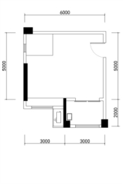 北辰时光里1室1厅1厨1卫建面54.00㎡