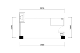 北辰时光里1室1厅1厨1卫建面42.00㎡