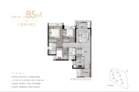 E区1-8栋建面85㎡户型