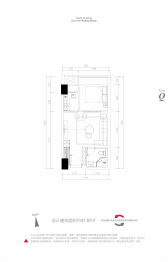 宝基广场1室1厅1厨1卫建面41.57㎡