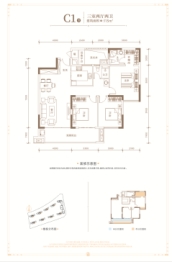 汇樾·金色外滩3室2厅1厨2卫建面113.00㎡