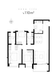 中骏·璟尚3室2厅1厨2卫建面110.00㎡