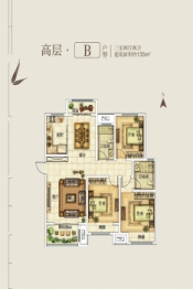 建业·春天里3室2厅1厨2卫建面135.00㎡