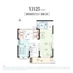 YJ125建筑面积约：125m2