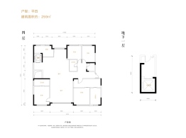 远洋天著春秋4室2厅1厨3卫建面259.00㎡