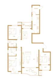 丰铭广场3室2厅1厨2卫建面160.97㎡