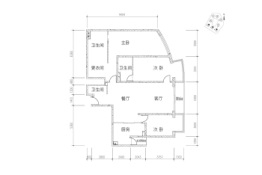 江东永和府3室2厅1厨3卫建面186.61㎡