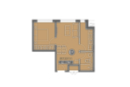 凯盛源广场1室2厅1厨1卫建面62.19㎡