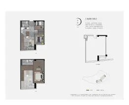 奥体国际3室2厅1厨2卫建面65.00㎡