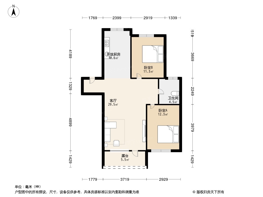 户型图1/2