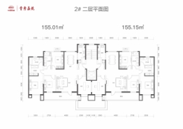 中国铁建·青秀嘉苑3室2厅1厨2卫建面155.01㎡