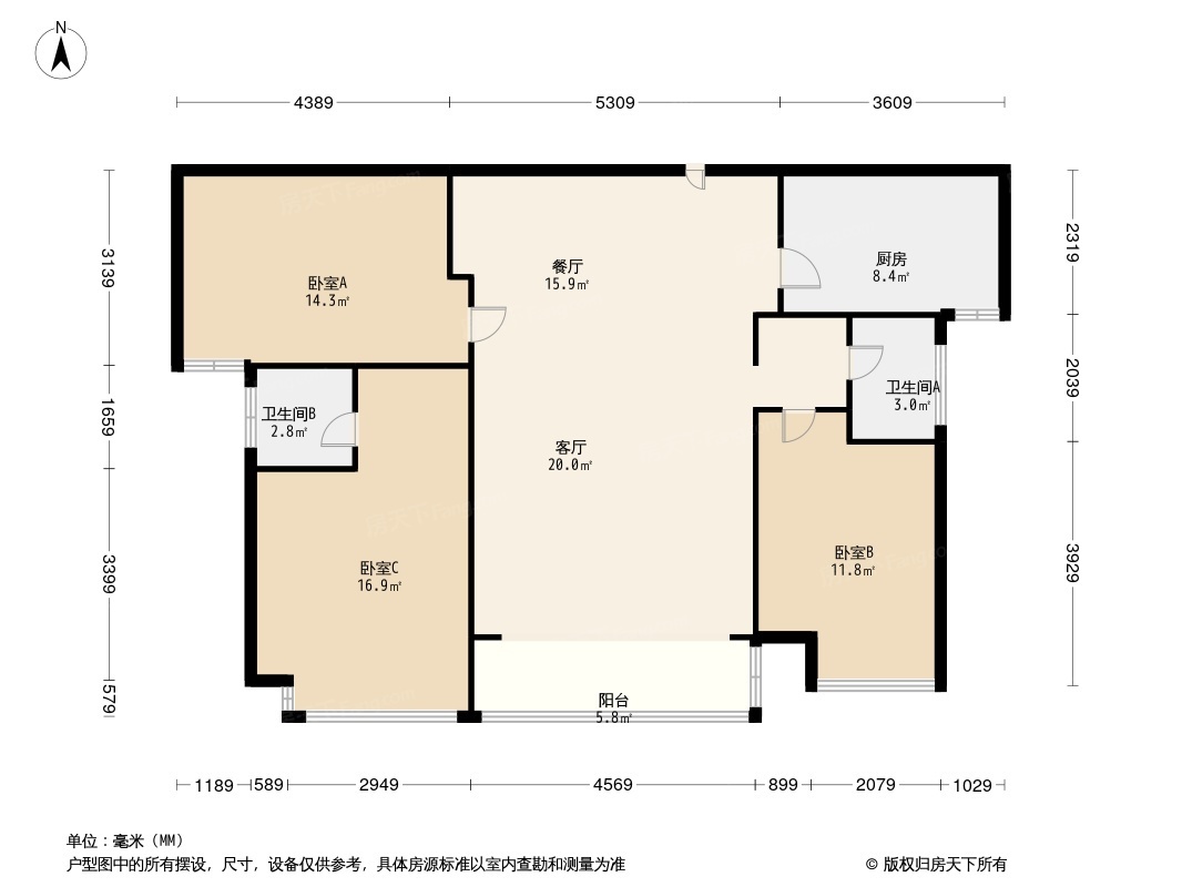 户型图1/2