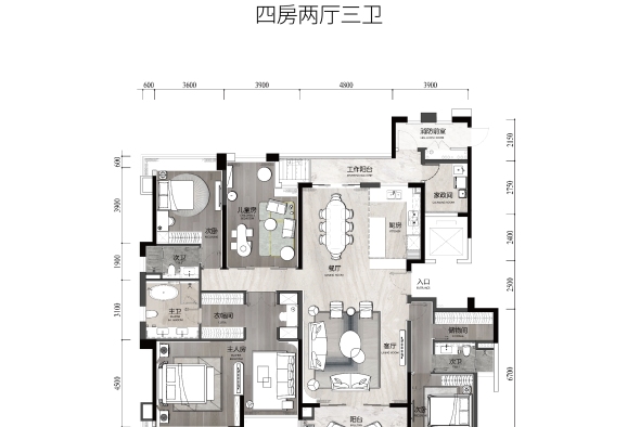 仁恒滨海半岛户型