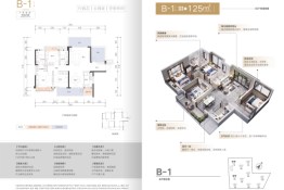 金科集美江山4室2厅1厨2卫建面125.00㎡