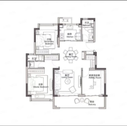 悦云庭3室2厅1厨2卫建面110.00㎡