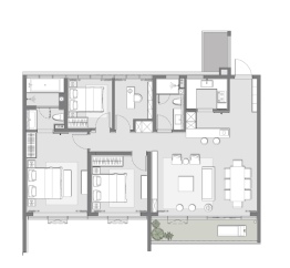 大象我山3室2厅1厨2卫建面145.00㎡