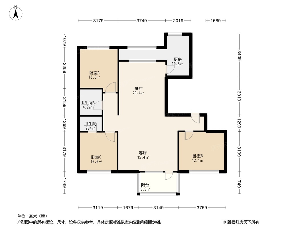 户型图1/2