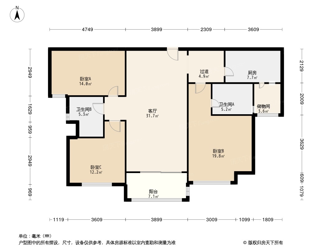 户型图1/2