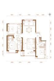 唐城·壹零壹3室2厅1厨3卫建面190.00㎡