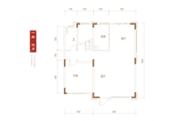 碧桂园铜雀台三期5室2厅1厨5卫建面240.00㎡