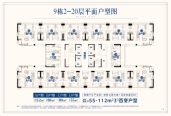 九栋2-20层平面图